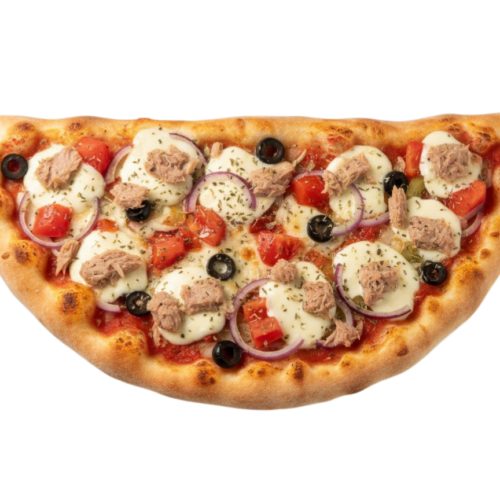 Pizza Calzone (zugedeckt mit Tonno)