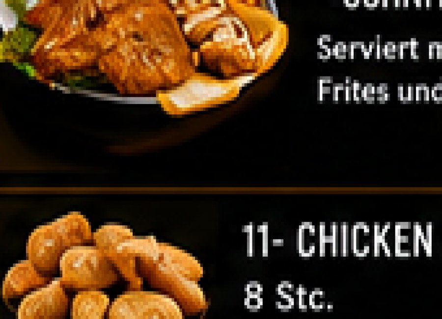 Paniertes Pouletschnitzel Menü
